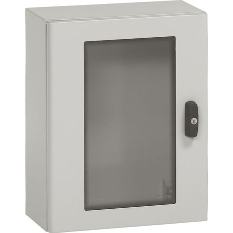 Coffret métal avec porte vitrée Atlantic métal IP66 IK10 800x600x300mm RAL7035 LEGRAND 035496 (1/2)