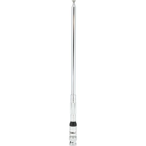 GARRYFIZH Antenne de voiture VHF/UHF118-136, gamme de fréquences aériennes, longue tige, Interface BNC pliable