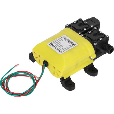 Pompe à membrane haute pression 12 V 120 W 8 L avec connecteur en cuivre - Pompe d'injection d'eau automatique (1/5)