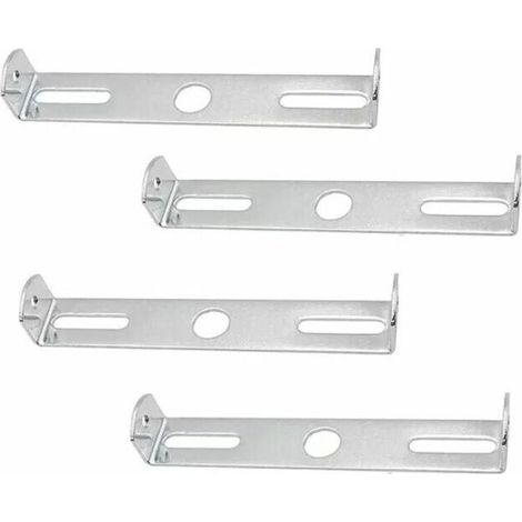 Staffa per plafoniera, accessori per il montaggio di lampadari, staffa per lampadario, accessori per illuminazione a lampadario per casa e ufficio, plafoniera (argento), 4 pezzi