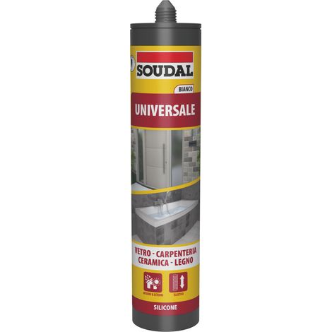Soudal SILICONE ACETICO UNIVERSALE ml. 280 - Trasparente 12.00 pz