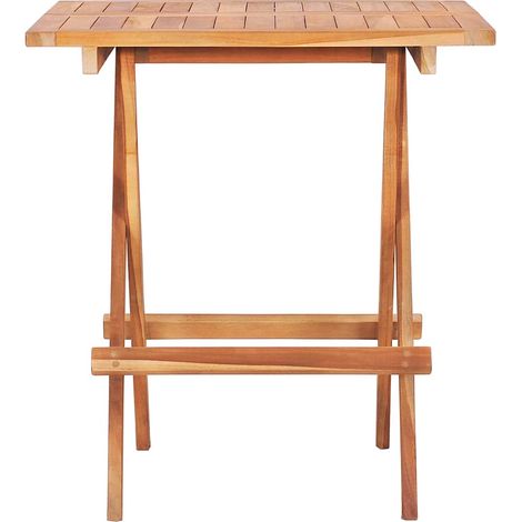 Maison Exclusive - Bistrotisch Klappbar 60x60x65 cm Massivholz Te (1/5)