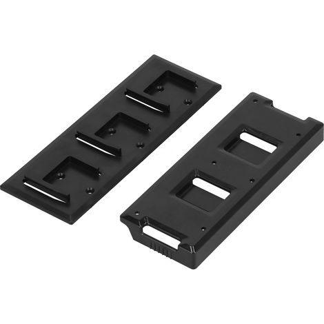Ensemble porte-batterie triple + base triple pour outils électriques, compatible avec les outils et batteries Makita/Bosch 14,4 V/18 V. (1/5)