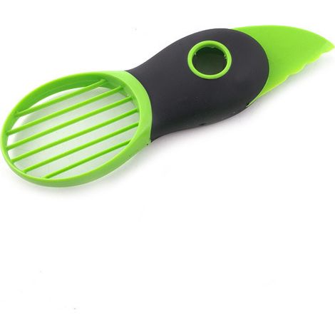 Separatore di frutta multifunzionale 3 in 1, affetta avocado - Verde (1/5)