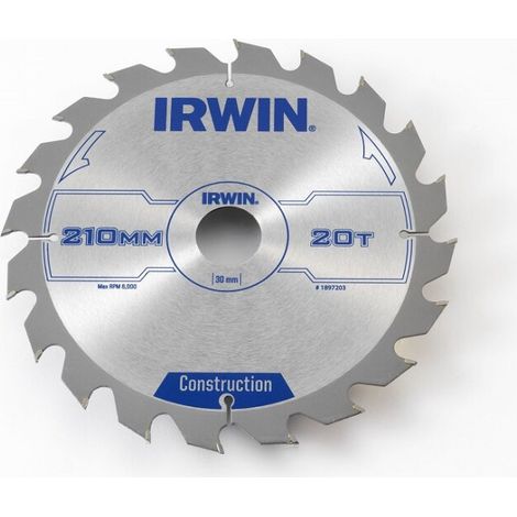 Irwin Tools Kreissägeblatt 250 mm 40 Zähne Hartmetall (1/2)