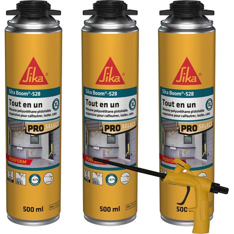 Lot de 3 x Mousse polyuréthane Expansive, Pistolable (1/5)
