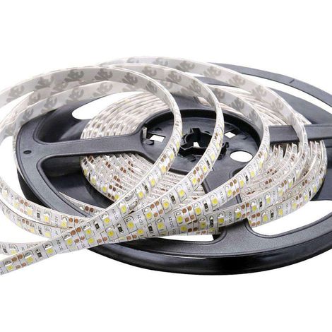 Striscia LED strip Bianca Calda 3000K 20W/120pcs mt 24v SMD2835 alta luminosità STI