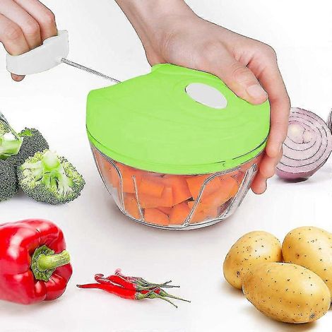 Hachoir manuel pour légumes, fruits, noix, oignons (1/4)