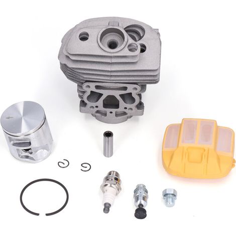 Cylindre Piston 46mm avec Couvercle Filtre à Air et Soupapes Décharge pour Scie à Chaîne (1/4)