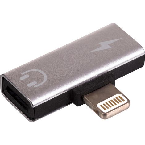 Adaptador Lightning Akyga AK-AD-64 (2 unidades) para iPhone, auriculares y cargador. (1/3)