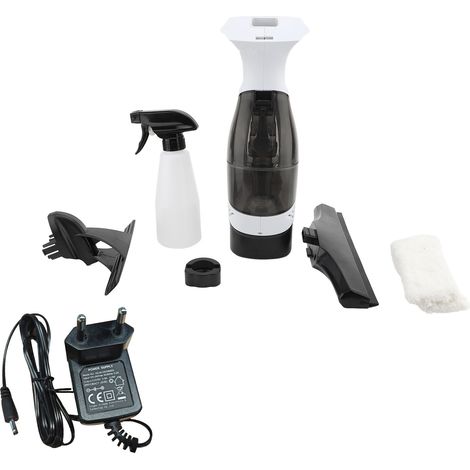 Aspirateur de vitres électrique sans fil, Rechargeable, réservoir d'eau de 150ml, forte aspiration, outil de nettoyage de vitres Portable, raclette AKX-001B, prise ue (1/2)