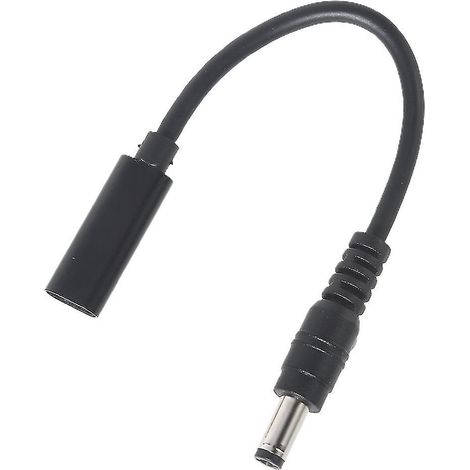 Adaptateur secteur USB Type C femelle 65 W ultra pratique pour câbles USB 5,5 x 2,1 mm.