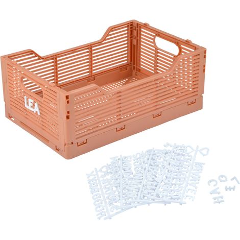 Cagette Pliable Taille M 30X20Xh,11,5 cm Empilable Argile, Clay (1/5)