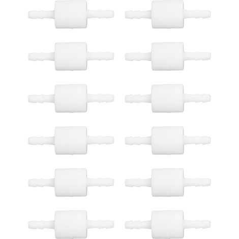 12 Pièces Clapet Anti-Retour PE Haute Température Résistant à la Corrosion, Clapet de Retenue à Ressort pour Eau, Industrie, 4.1mm/0.16in (Blanc) (1/5)
