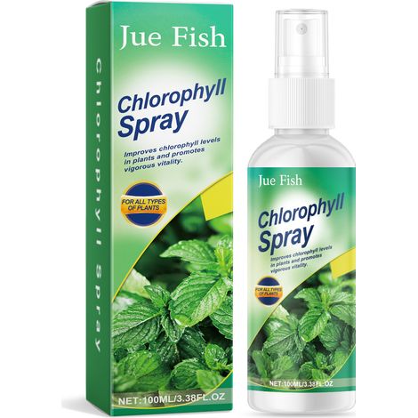 JUE FISH Chlorophyllspray für Blumen, Pflanzen, Topfgemüse und vergilbende Blätter – Stickstoff-Harnstoff-Nährstoffdünger (1/5)
