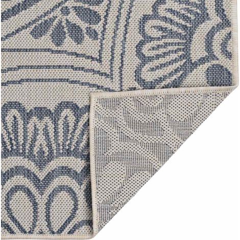 Maison Exclusive - Outdoor-Teppich Flachgewebe 100x200 cm Blaues (1/5)