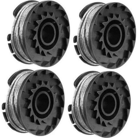 Lot de 4 bobines de tondeuse pour Bosch Easygrasscut 23, 26, 18, 18-230 (1/4)