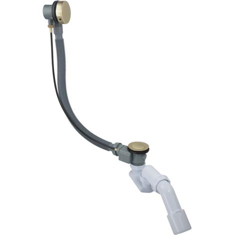 FugaFlow Eccelente Sobrado Combinaison vidage baignoire avec bouton tournant Laiton