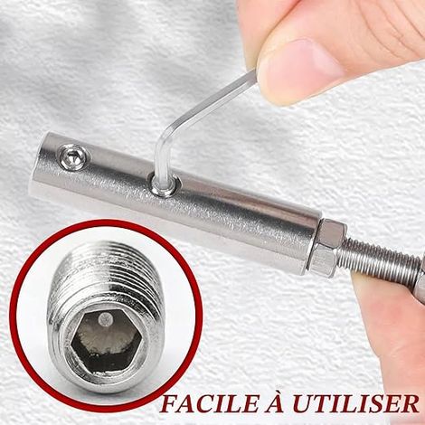 Steel Cable Tie, Stainless Steel Cable Tensioner with Hole Bolts in Greenhouse Cables, 4 mm, Metal Cable Clamp with M5 Hexagon Screw Key, Wire Rope Clips for Balustrade Fastening