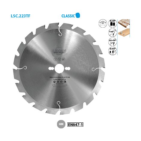 LAME CIRC.CARBURE DE CHANTIER D400X30 28Z TP (1/2)