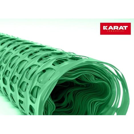 Grillage plastique Mailles: 10 x 4 cm Hauteur: 100 cm Longueur: 30 m Vert (1/5)