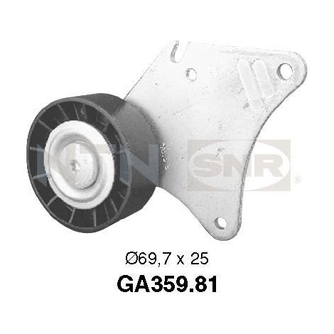 Galets d'accessoires enrouleurs - GA359.81 - SNR - Compatible avec véhicule Peugeot, Citroen