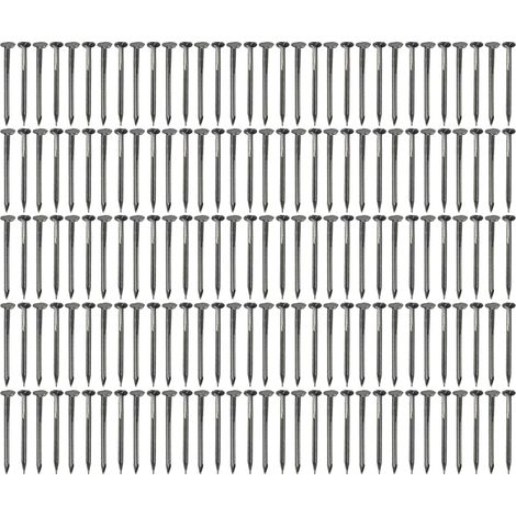 250x Semence de Tapisserie en Acier Doux Petit Clou Pointe Carré Pique Tête Plate Tige Biseautée, 20mm (1/4)