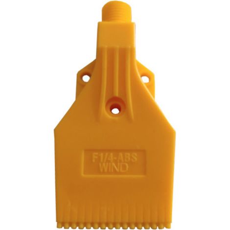 Set di 6 ugelli di soffiaggio maschio BSPT1/4, ugello aria piatto in ABS, adatto per accessori di soffiaggio (montaggio a tre fori, giallo)