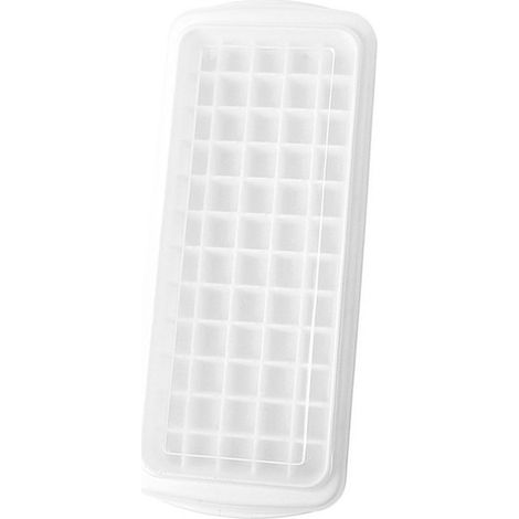 Moule à glaçons en silicone blanc à 60 compartiments avec couvercle, idéal pour la maison.