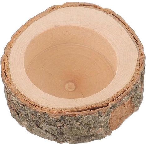 Gamelle en bois pour hamster, fabriquée à la main avec une finition lisse (1/5)
