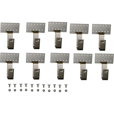 Wolf Set di ganci per tegole marsigliesi Aluplus Set da 10 pezzi, 8mm, 2484970