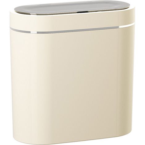 Poubelle automatique Capteur intelligent Grande capacité Étanche Design étroit Idéal pour salle de bain et cuisine (1/5)