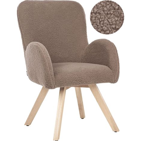 Sessel BJARN Bouclé Braun