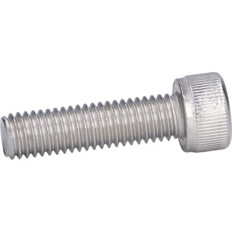 Vis M8x35 DIN912 Inox A2-70, Lot de 50 Vis à Tête Cylindrique Hexagonale Creuse, Filetage Gros Pas, Boulonnerie Résistante (1/5)