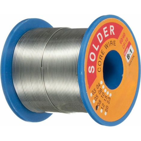 250gm 60/40 0.8mm Étain-Plomb Fil À Souder Bobine À Souder Noyau De Colophane Pour Les Dispositifs De Circuit Électronique (1/5)