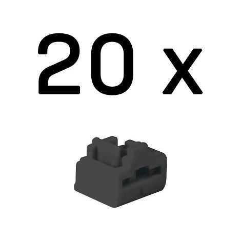 RJ45 PORT LOCKS BLACK 20PCS