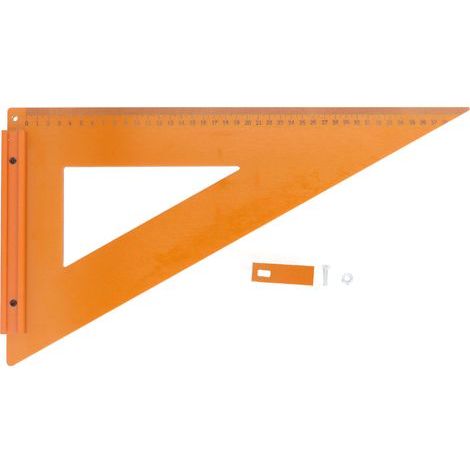 40x23cm Triangular Set Square, Technical Plastic - 90° Precision for Engineering and Construction (Shock Resistant) (1/5)