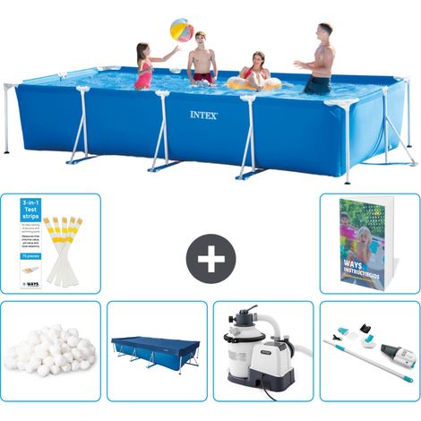 Rechteckiger Frame Pool - 450x220x84 cm - 7-teilig S169