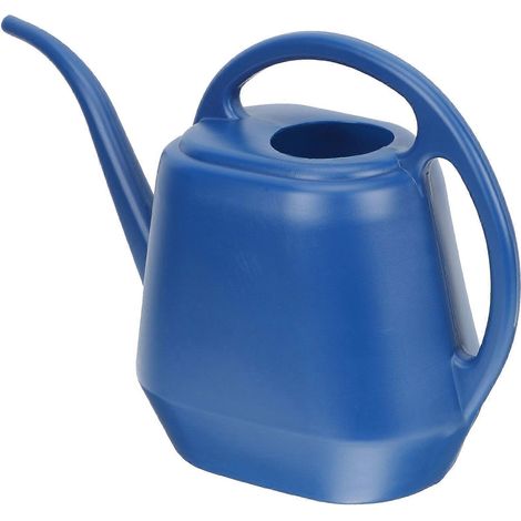 Arrosoir à long bec, compatible avec les bouilloires pour le jardinage, en plastique bleu (1/5)