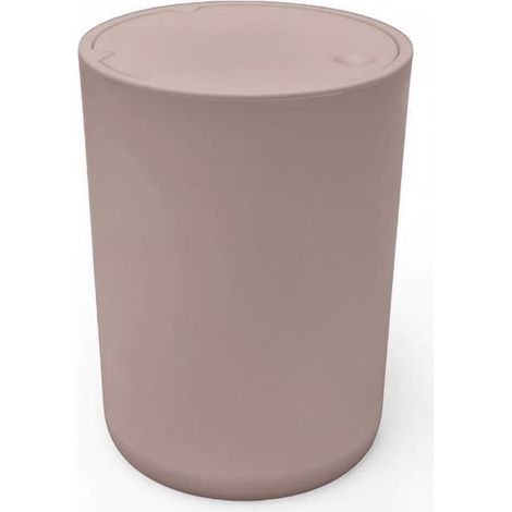 Badezimmermülltonne - HEUTE - NUTZUNG - 8,5 L - Ø 21 x H 29 cm - Polypropylen - Pink (1/5)