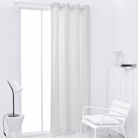 Rideau TODAY isolant a oeillets uni Blanc 140x240 cm (1/2)