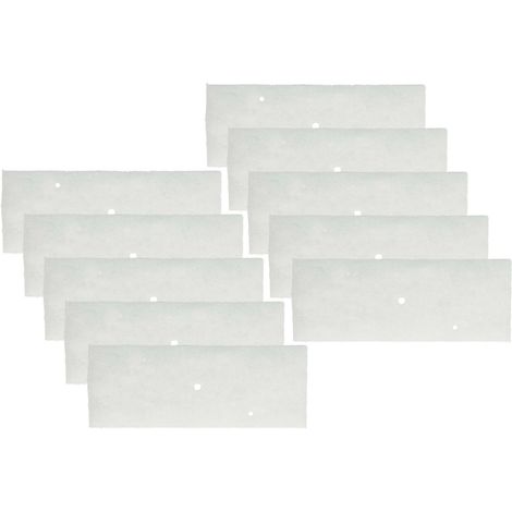 vhbw 10x Feinfilter kompatibel mit Panasonic NH-P80S1, NH-P80G2, NH-P80G1, NH-P80 Wäschetrockner