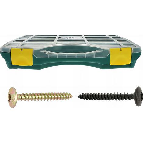 Coffret w 17 vis penture torx acier zingué noir& bch diam 6 - 460 pc mm