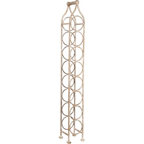 Wine glass holder Wrought iron bottle holder Wine cellar 106x15 cm Floor standing wine display for 8 bottles Wine shop (1/5)