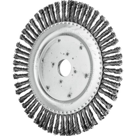 PFERD PIPELINE Bürste gezopft RBG Ø 178x6x22,2 mm Stahl-Draht-Ø 0,50mm 56-Zöpfe Winkelschleifer (1/5)
