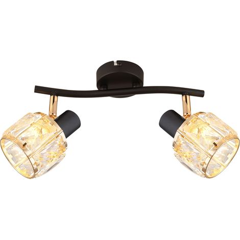 Plafonnier DUBAI 1 E14 NOIR CANDELLUX 92-30177 (1/2)