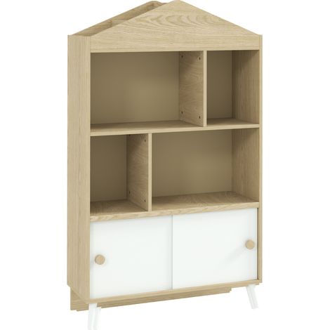 Éveillez le goût de la lecture chez votre enfant avec cette bibliothèque de rangement pour enfants de [Nom de la marque]. Conçue à la hauteur idéale pour les plus petits, elle (1/5)
