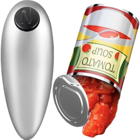 Ouvre-boîte électrique, Gadget Cuisine et Utile, Bords lisses, Ouvre-Bocal Automatique Mains Libres avec Moins pour les Particuliers, Personnes Souffrant d'arthrite (1/4)