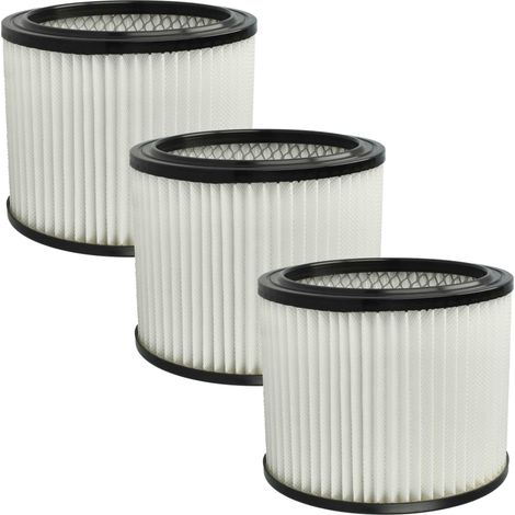 vhbw 3x filtro sostituisce Scheppach 7907702716 per aspirapolvere - Filtro HEPA