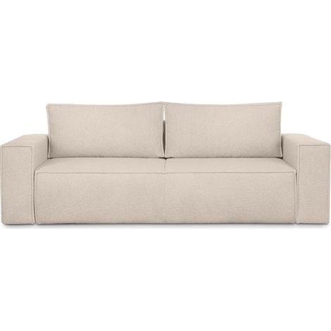 KONSIMO NAPI II Sofa 3 Sitzer, mit Schlaffunktion, Modern, weiß (1/5)
